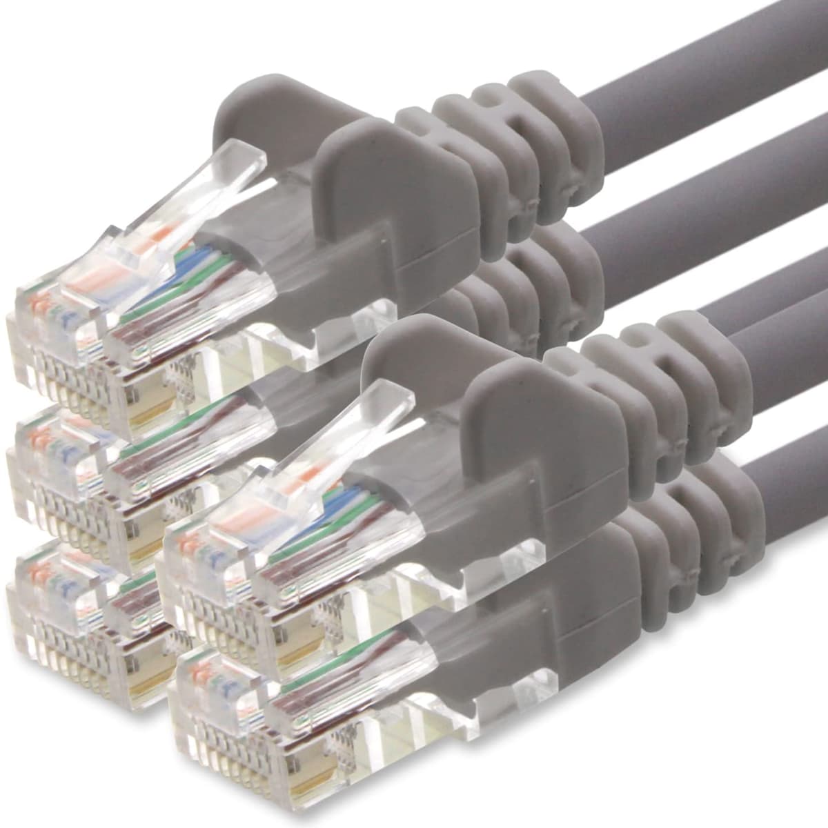 1aTTack.de 0.25m - black - 10 pieces - (PACK) - CAT.6 CAT6 Ethernet LAN network cable 1000 Mbit/s patch cable — view 122