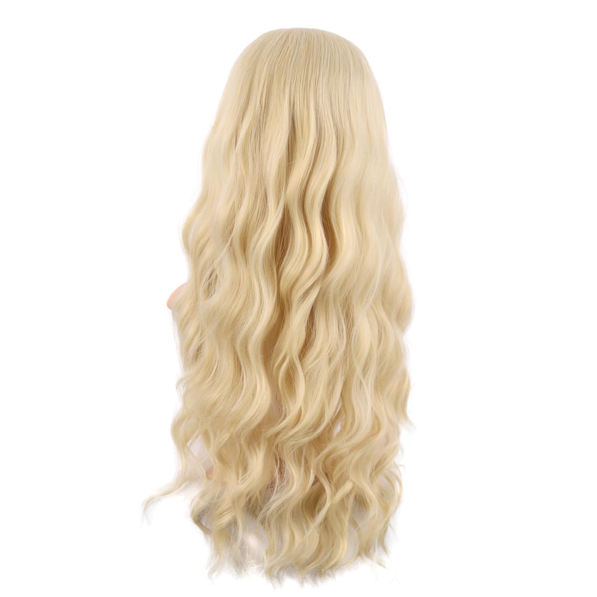 Mapofbeauty 32 Pulgadas/80cm de Luz Rubia Pelo Largo Rizado Ondulado Peluca Cosplay Peluca — view 93