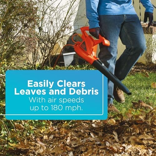 BLACK+DECKER Electric Leaf Blower, 7-Amp (LB700) — view 2