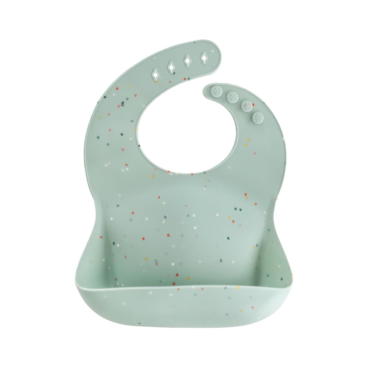 Mushie Baby Silicone Bib | Adjustable Fit Waterproof Bibs | Easy Wipe Baby Feeding Bibs | 4 Adjustable Sizes with Deep Front Pockets | 100% BPA and Phthalate Free — view 36