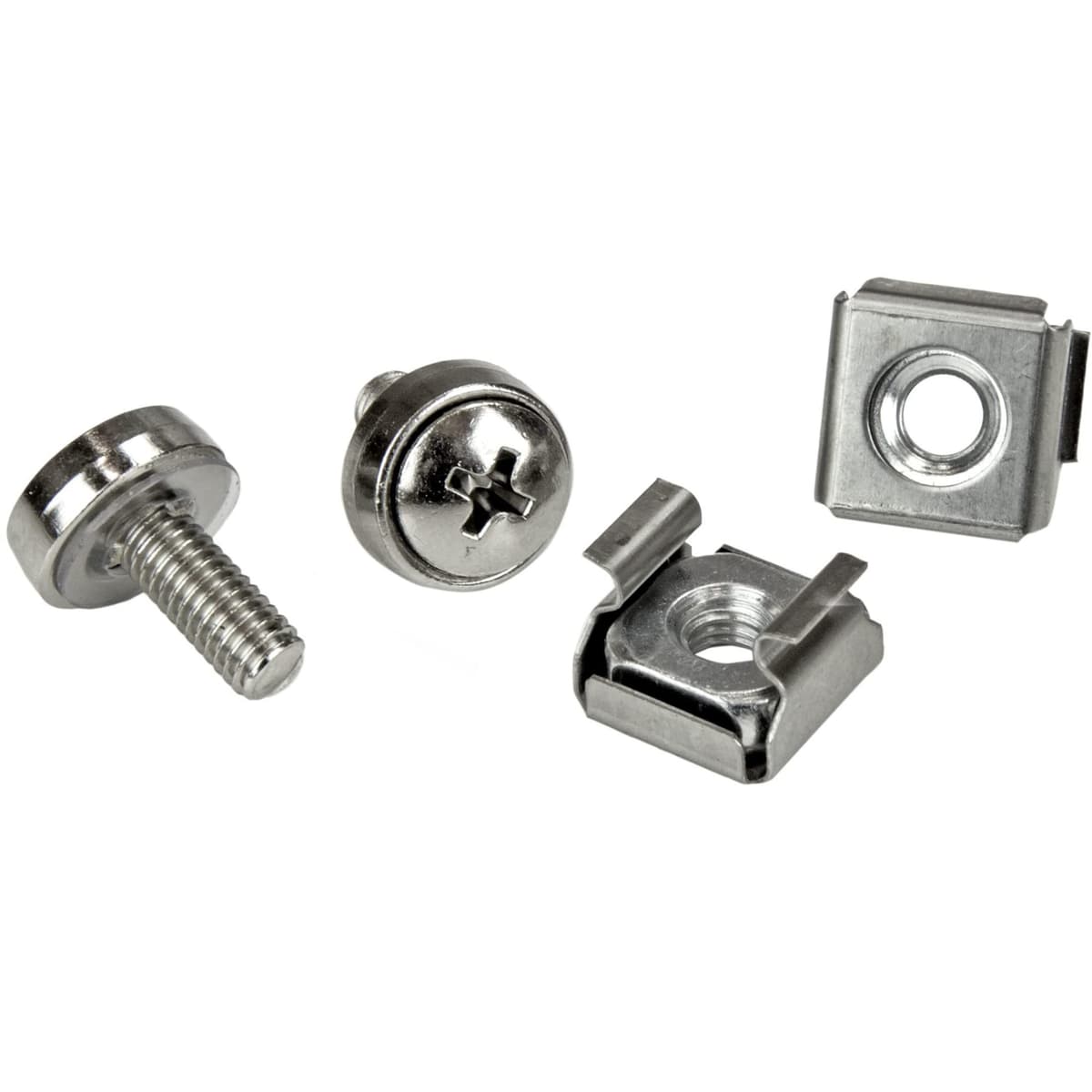 StarTech.com M5 Cage Nuts and Screw - 12 mm Rack Screws and Cage Nuts - 50 Pack - Black - Replacement Serve Rack Screws (CABSCREWM5B) — view 26