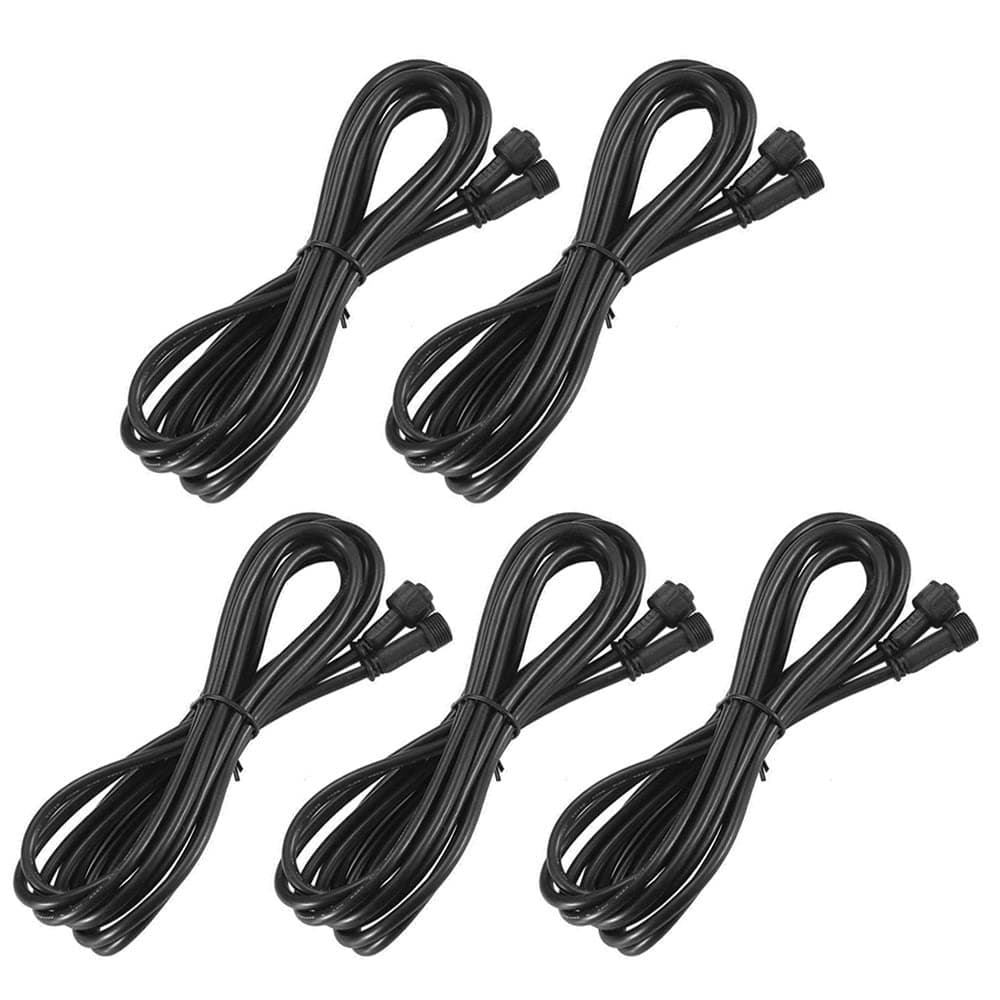 INDARUN 5 pcs 5 pins 3m Extension Cables for Outdoor rgbw led decking Light (ONLY for INDARUN Lights)