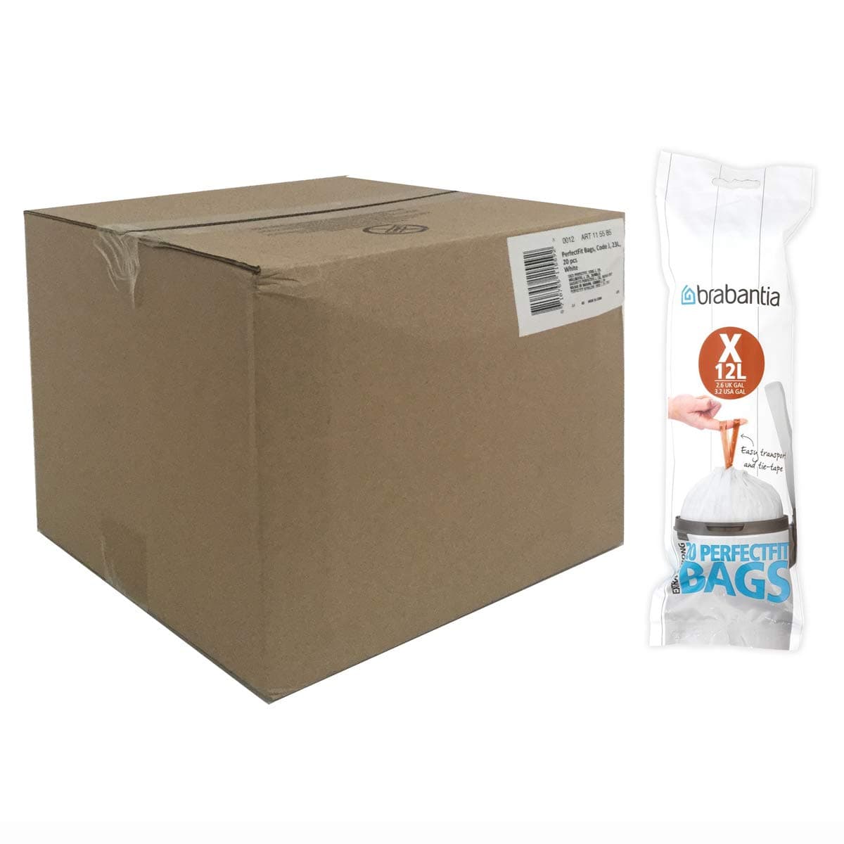 Brabantia Bolsas de Basura PerfectFit (Código L/40-45L) Extra Resistentes Bolsas con cinta de cierre (40 Bolsas) — view 21