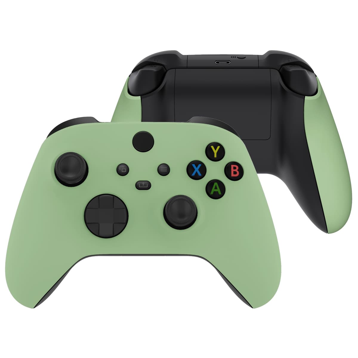 eXtremeRate Carcasa Delantera y Grip para Xbox Series X/S Mando - Cubierta Frontal Protectora de Agarre Empuñadura para Xbox Series S X Controlador - No Incluye Mando (Naranja) — view 13