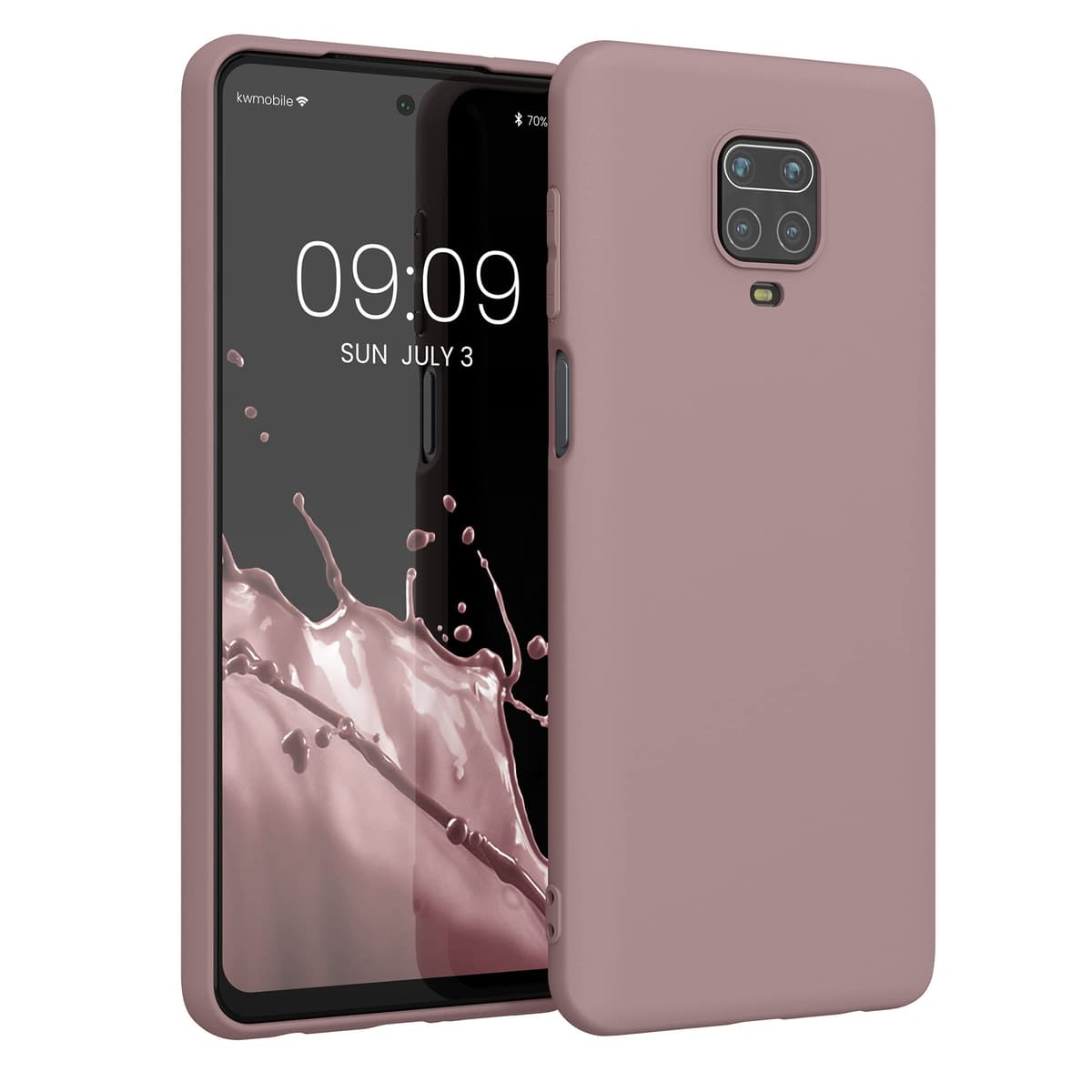 kwmobile Carcasa Compatible con Xiaomi Redmi Note 14 Pro 5G / Poco X7 Funda - Funda Ultrafina de TPU con Bordes elevados - Lavanda Metalizado — view 350