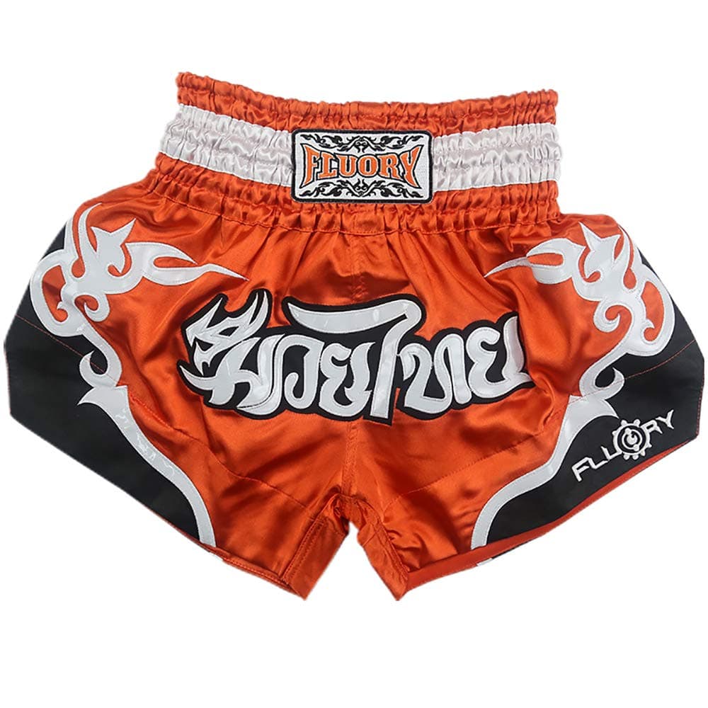 FLUORY Muay Thai Shorts, MMA Fight Shorts Ropa de Entrenamiento Jaula Lucha Grappling Artes Marciales Kickboxing Shorts Ropa — view 44