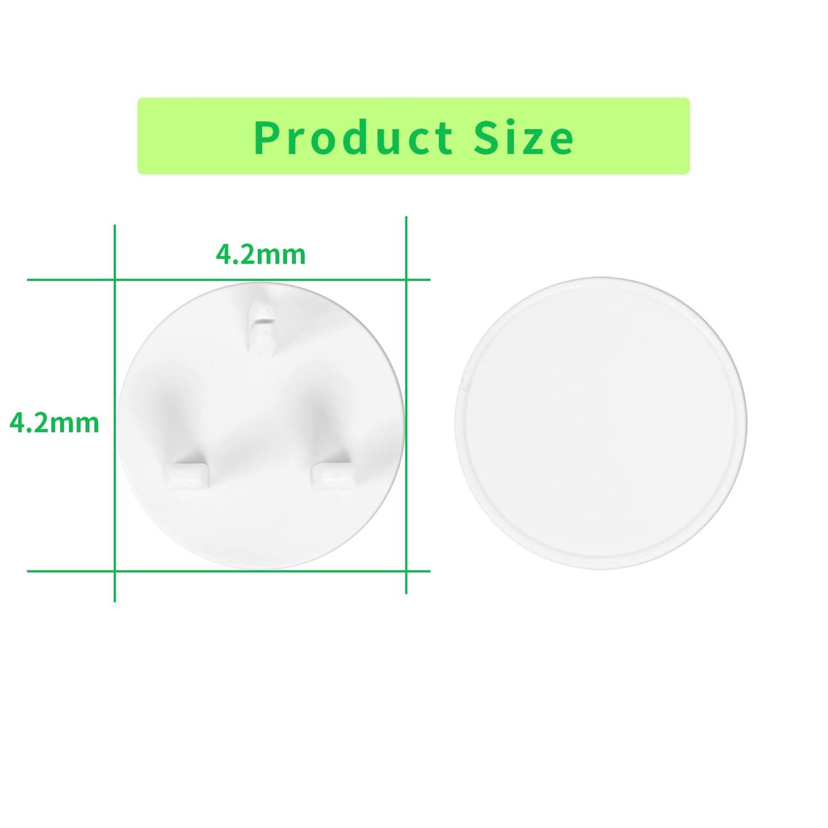 Norjews 20 Pack Plug Socket Covers UK, Child Safety Plug Socket Sovers Baby UK, Socket Protectors for Sockets UK - White — view 7