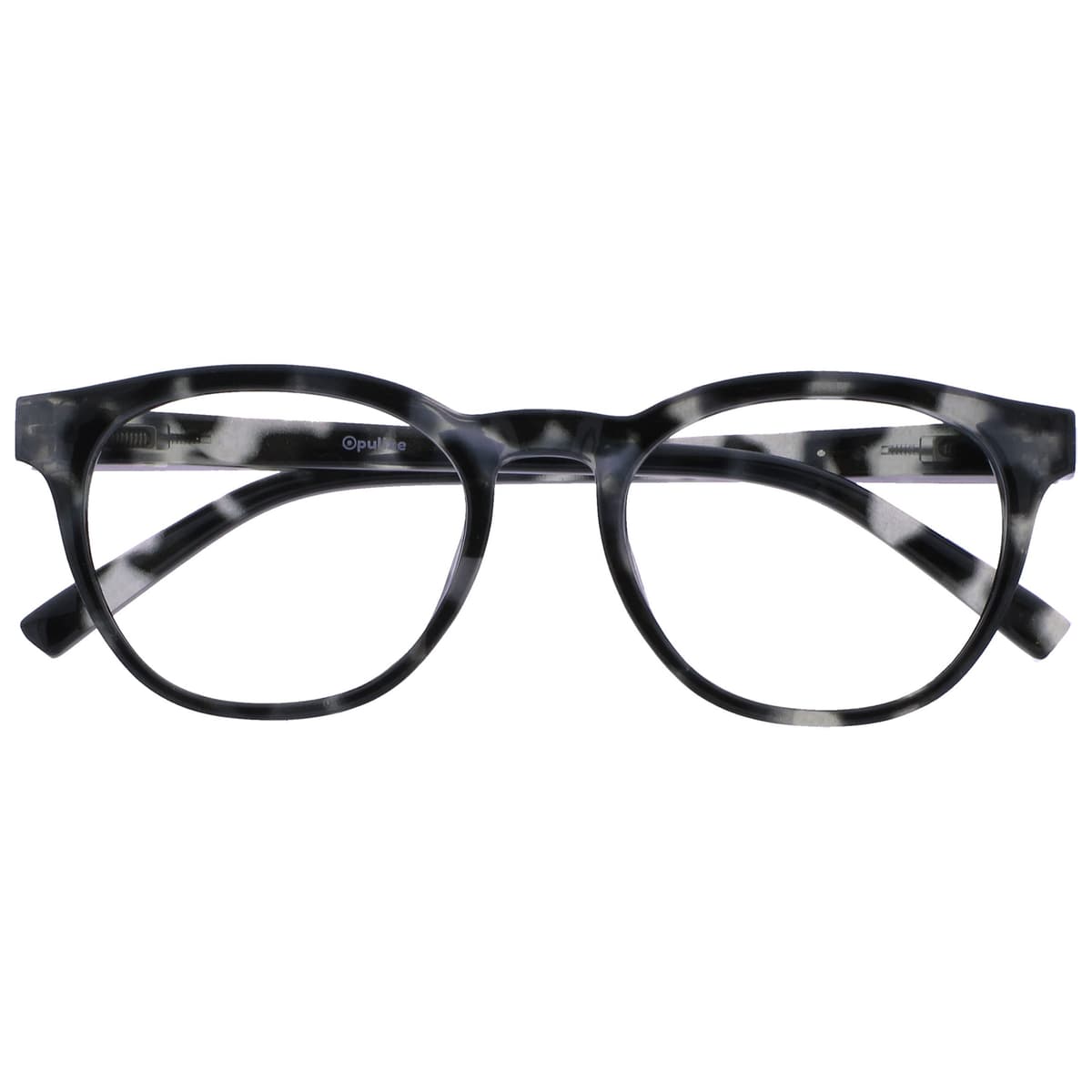 OPULIZE Blu Gafas con Bloqueo de Luz Azul Montura Redonda Azul Bisagras de Muelle Mejoran el Sueño Ordenador Gaming Antirreflejante Hombre Mujer B5-3 +0.00 — view 10