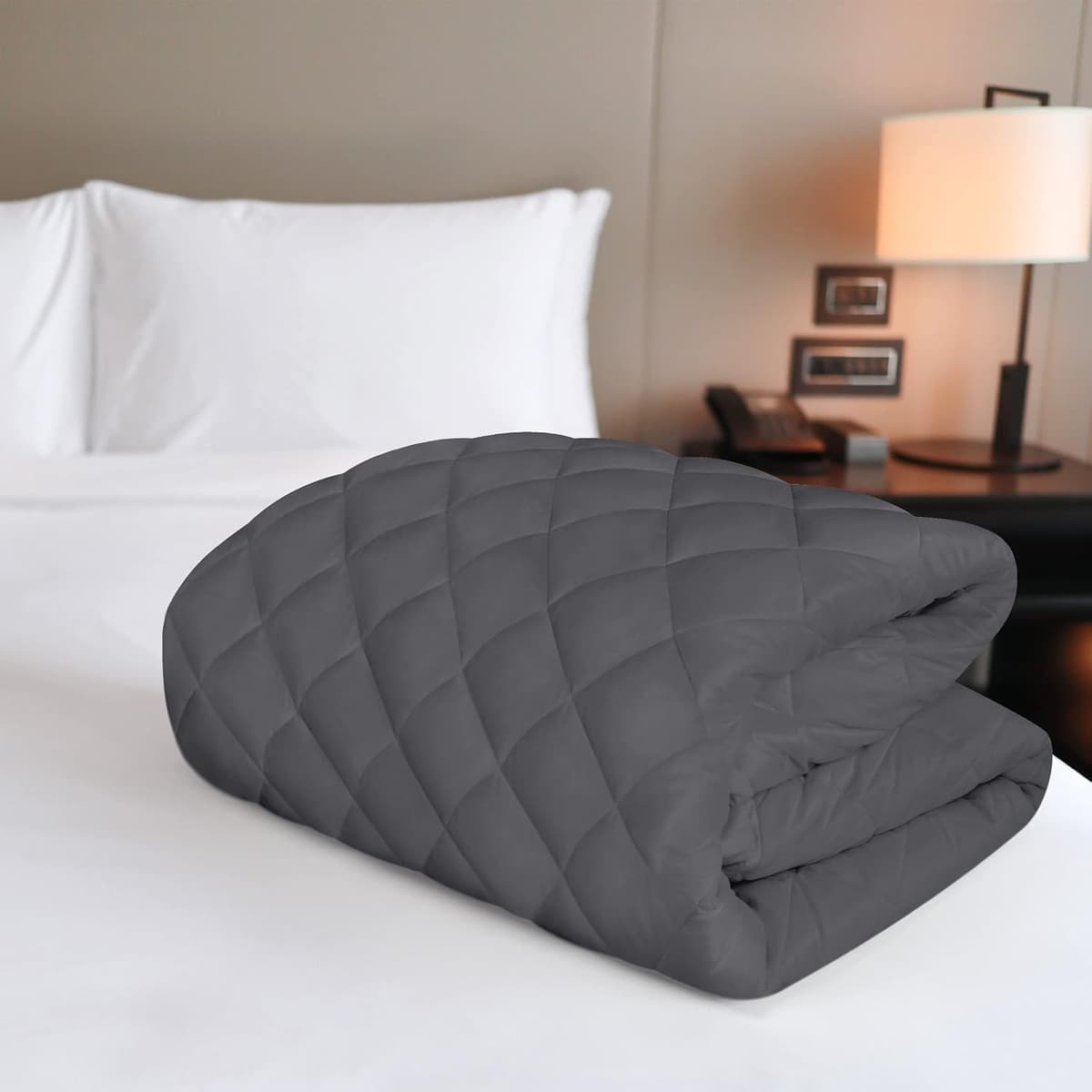 Utopia Bedding Quilted Fitted Mattress Protector Double Bed Fitted Sheet Stretch Fitted Sheet Extends to 40cm Deep Machine Wa — view 4