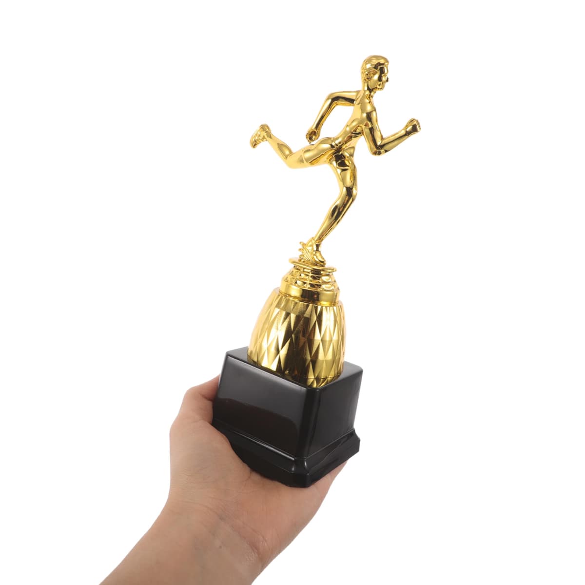 Mipcase Trofeo de Plástico Dorado Grande para Competición Atlética Copa de Premio para Ganador en Prueba Escolar Trofeo de Ceremonia para Eventos Deportivos y Fiestas — view 4