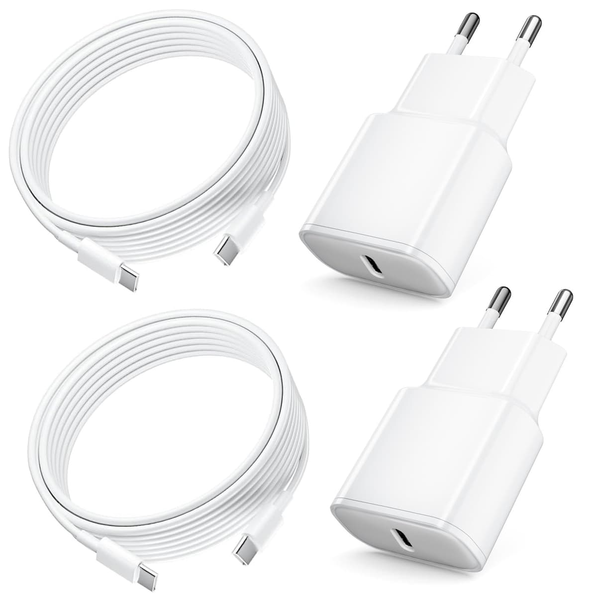 Cargador para iPhone Carga Rapida, Paquete de 2 Cagador USB C PD 3.0 y Cable Lightning de 2 m para iPhone 14/13/12/11/Pro/Pro MAX/iPad[5th-9th]/iPad Mini[2nd-5th]/iPad Air — view 8