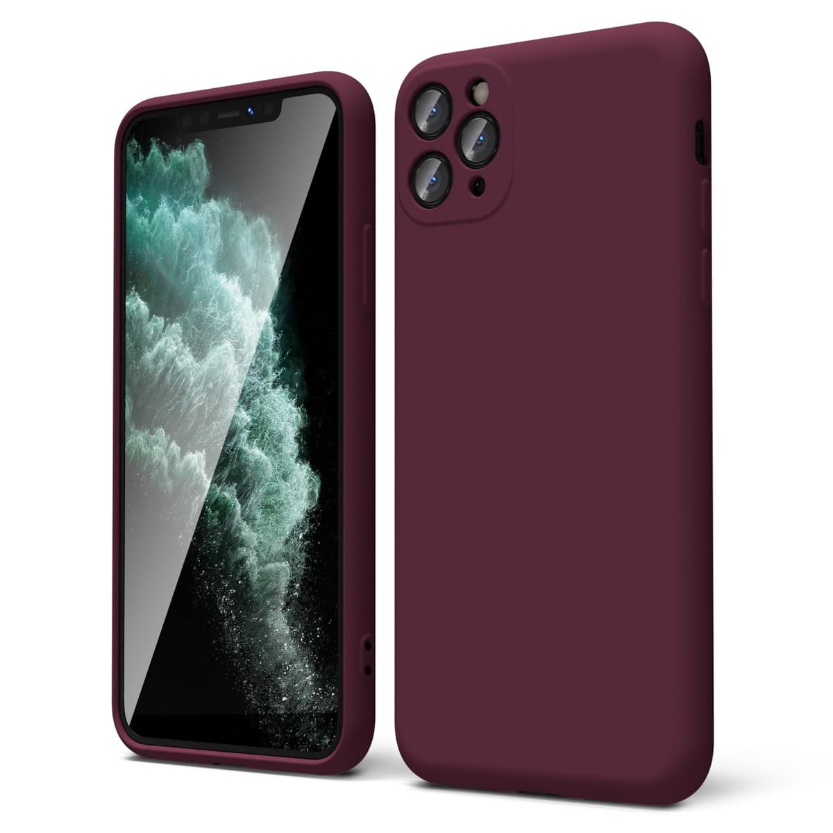 oakxco for iPhone 17 Pro Max Phone Case Liquid Silicone, Cute Thin Slim Grip Soft Rubber Gel for Women Men, Smooth Matte TPU Plain Solid Color Girly Simple Case with Camera Cover, Light Pink — view 790