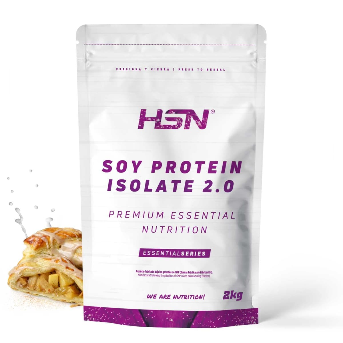 Proteína de Soja Aislada de HSN | Sabor Bombón de Chocolate y Avellanas 2 Kg = 67 Tomas por Envase | 100% Vegana | Soy Protein Isolate | No-GMO, Sin Gluten — view 15