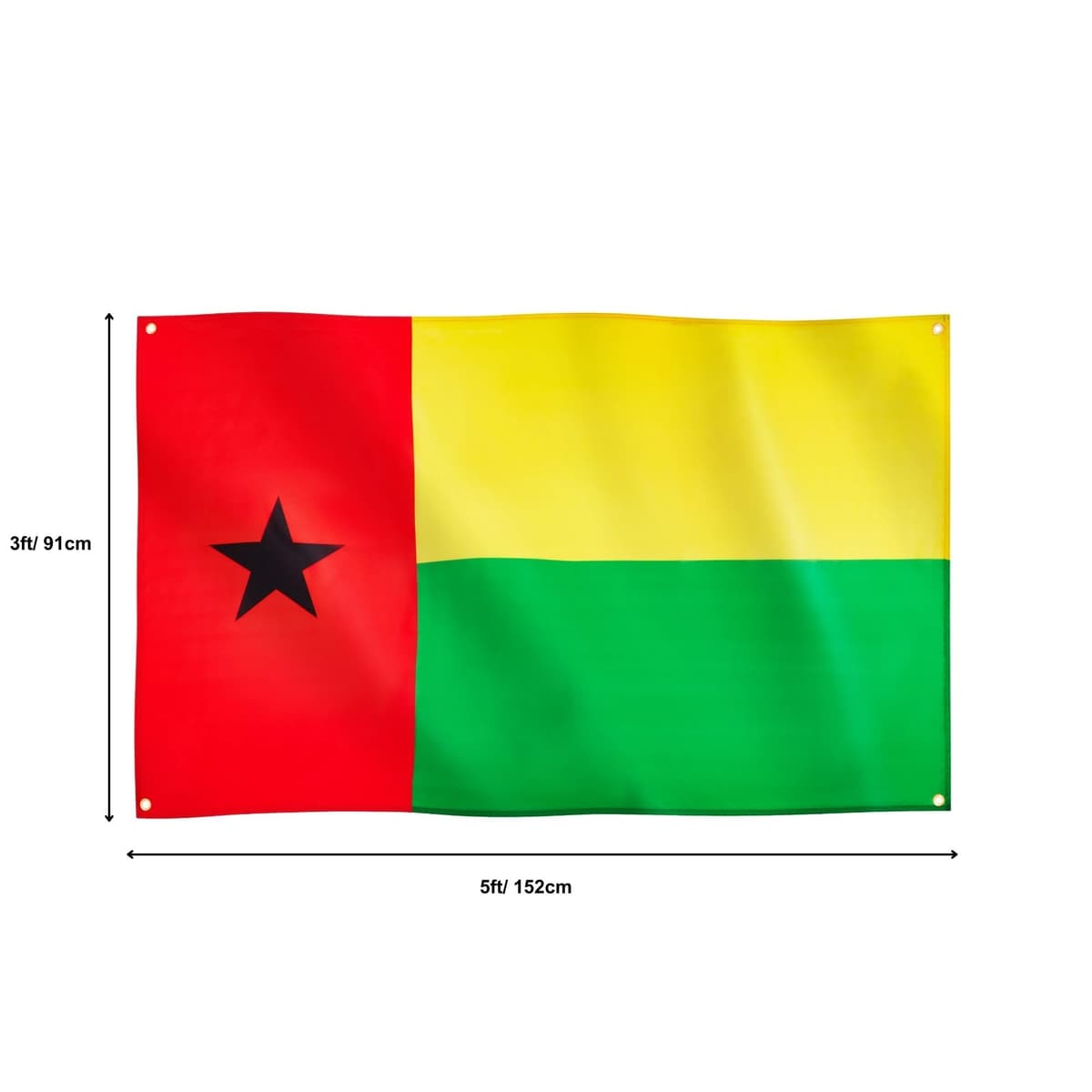 Runesol Cornwall Flag - 91x152cm, 3ft x 5ft, Cornish Flag, 4 Grommets, Eyelet in Every Corner, Premium Quality, Inside & Outside Use, Vivid Colours — view 1293