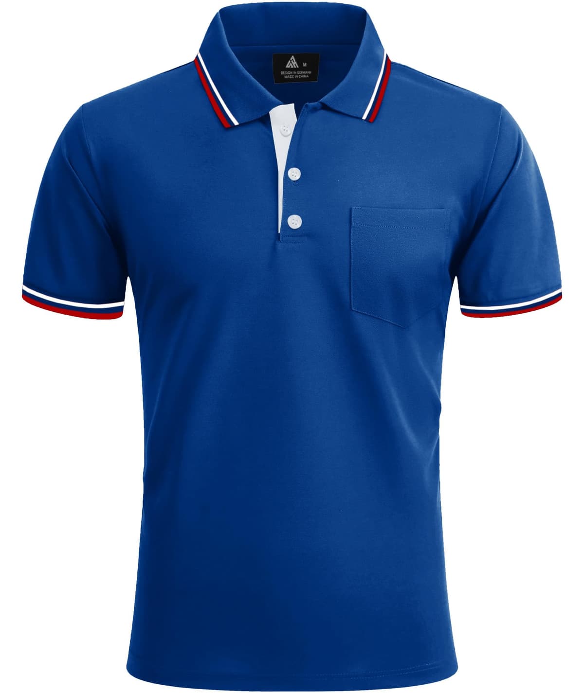 ZITY Polo para Hombre Paquete de 5 Polo Manga Corta Camiseta Golf Trabajo Transpirable Camiseta Informal con Bolsillo Verano 5 Pack T Shirt para Vacaciones — view 3
