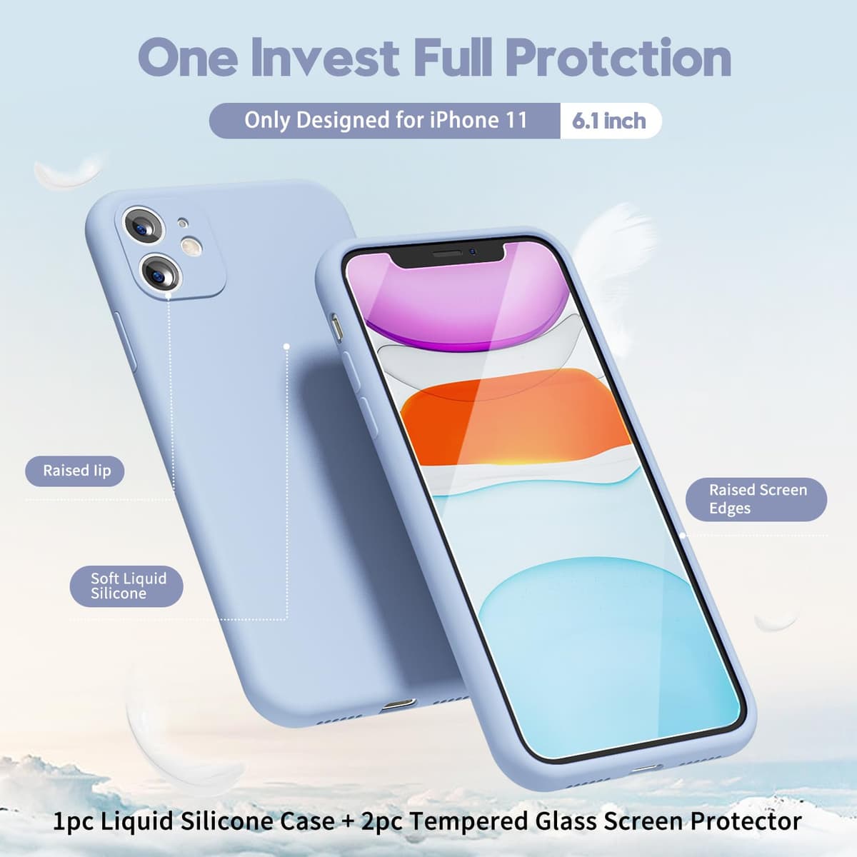 oakxco for iPhone 17 Pro Max Phone Case Liquid Silicone, Cute Thin Slim Grip Soft Rubber Gel for Women Men, Smooth Matte TPU Plain Solid Color Girly Simple Case with Camera Cover, Light Pink — view 203