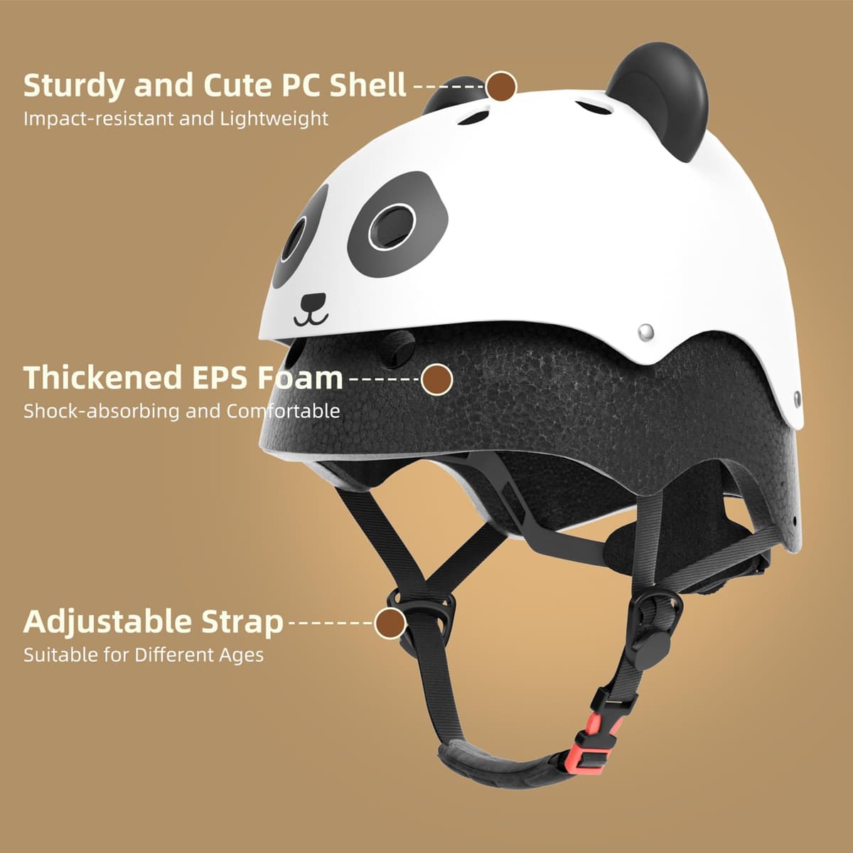 XJD Casco de Ciclismo para Niños Ajustable Casco Bicicleta Niño Casco Infantil Patinete Rollerskate de 3 a 14 Años Protecciones para Múltiples Deportes — view 17