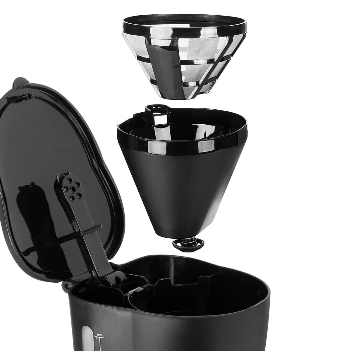 Tristar Cafetera, Capacidad 6 Tazas, 600W, Función Mantener Caliente, Apagado Automático, Filtro Permanente, Sistema Antigoteo, Compacta y Portátil, Fácil de Limpiar, CM-1246 — view 4