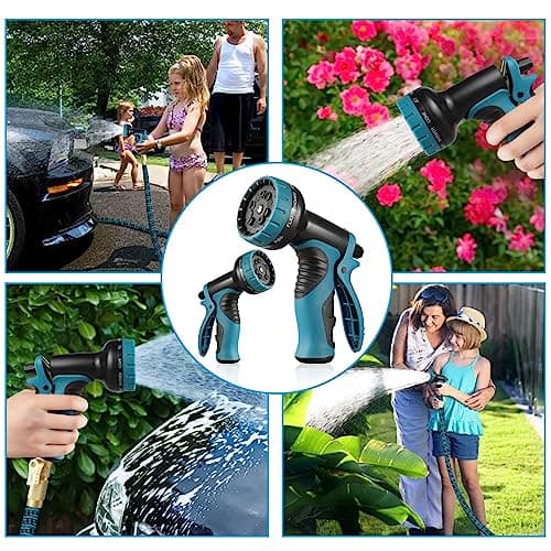 50Ft Expandable Garden Hose Water Hose - Kink Free Flexible Expending Hose with 10 Function Spray Nozzle and 3-Layers Latex, 3/4 Solid Fittings — view 5