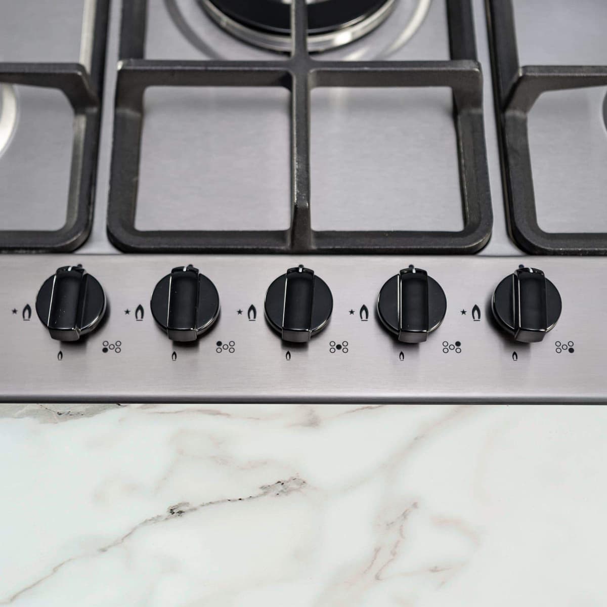SIA 70cm Stainless Steel 5 Burner Gas Hob And Extractor Chimney Cooker Hood Fan — view 5