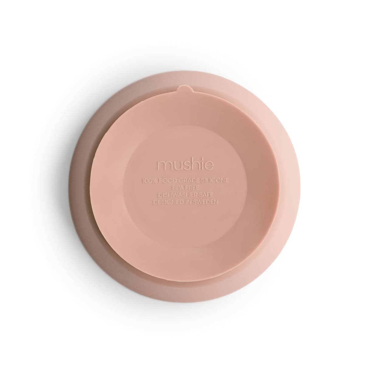 Mushie Silicone Suction Bowl, Non-Slip Suction Bowl for Babies & Toddlers, Material: Food Grade Silicone, Dishwasher & Microwave Safe (Blush) — view 3