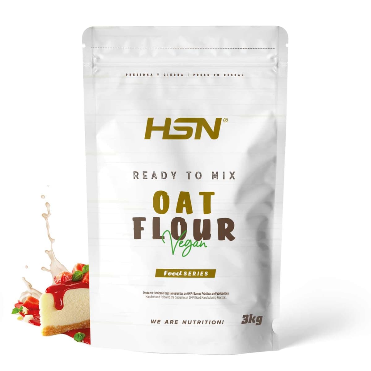 HSN Harina de Avena de Sabores Instantánea en Polvo | Sin Sabor 3Kg = 60 Tomas por Envase | Sin Azúcares Añadidos | Ideal Tortitas de Avena, Batidos de Proteínas | No-GMO, Vegano — view 21