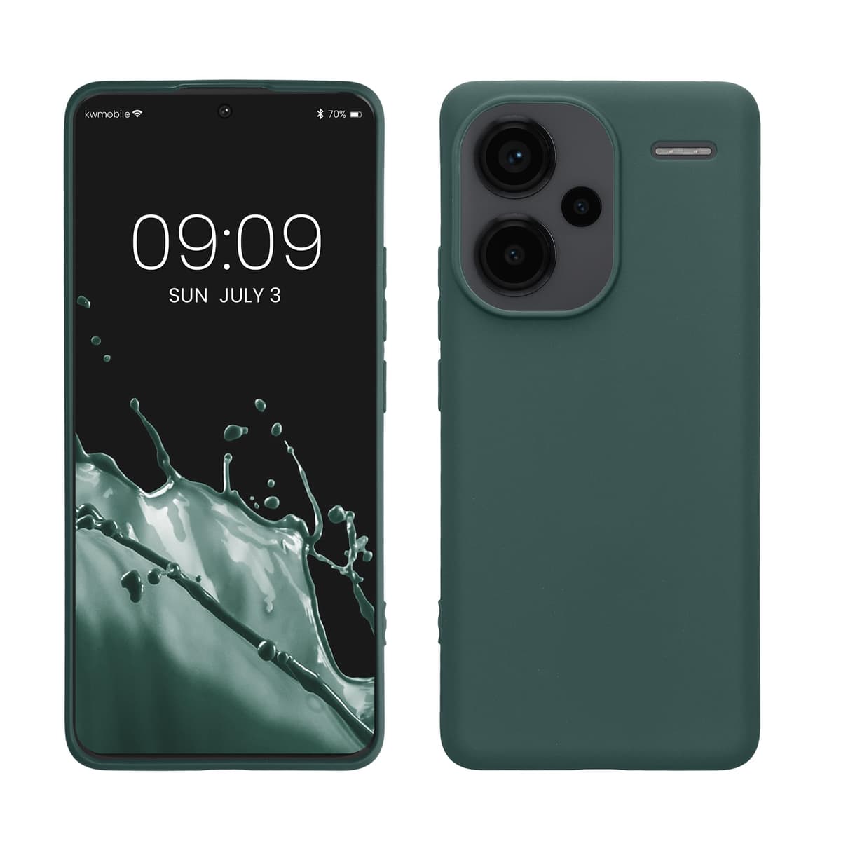 kwmobile Carcasa Compatible con Xiaomi Redmi Note 14 Pro 5G / Poco X7 Funda - Funda Ultrafina de TPU con Bordes elevados - Lavanda Metalizado — view 142