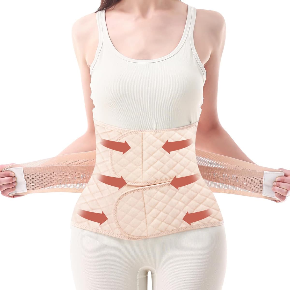 Trendyline Postpartum Belly Wrap for Women: Abdominal Binder Post Surgery Postpartum Belly Band Post Partum Binder - C Section Recovery Belt Post Partum Support Girdle Stomach Hysterectomy Belly Band — view 10