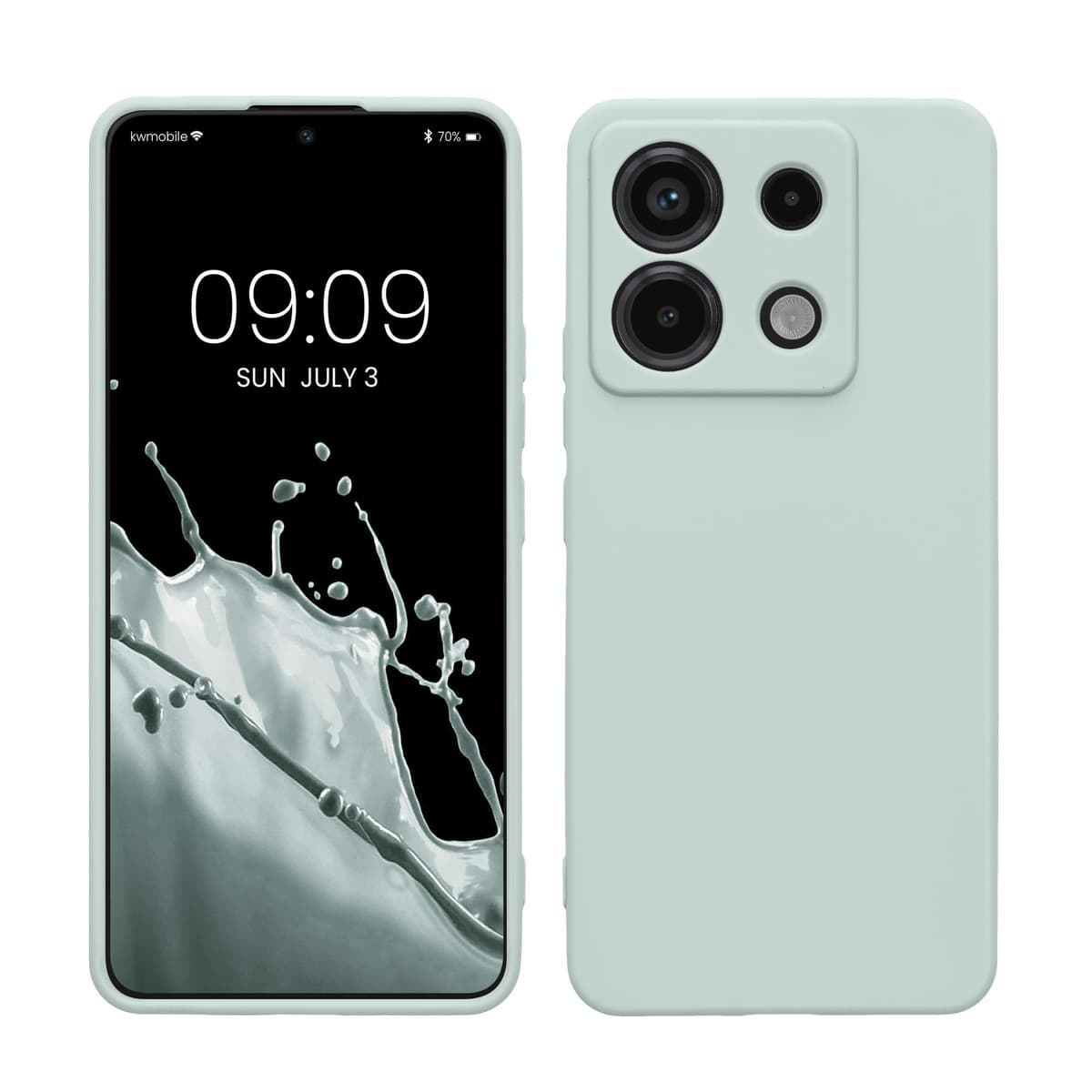 kwmobile Carcasa Compatible con Xiaomi Redmi Note 14 Pro 5G / Poco X7 Funda - Funda Ultrafina de TPU con Bordes elevados - Lavanda Metalizado — view 300
