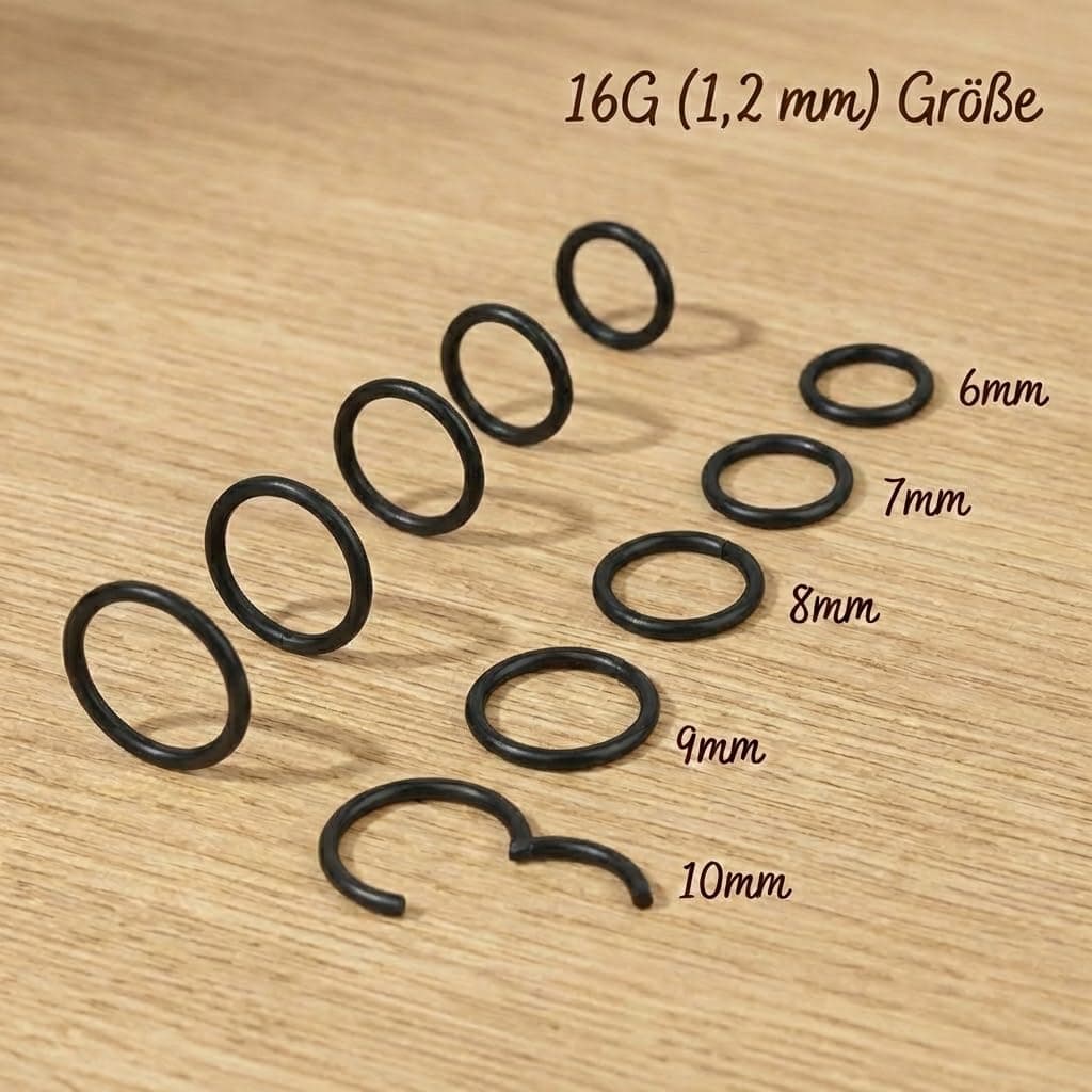 Longita 18G Hinged Clicker Segment Nariz Aros Anillos Acero Inoxidable Hombre Mujer Septum Labio Oreja Tragus Cartilage Helix Conch Piercing Joyería 3 Piezas — view 4