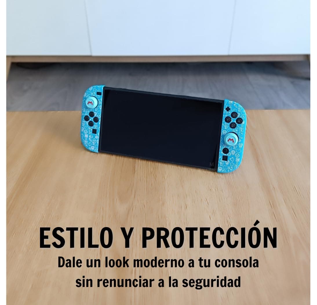 MME Funda de Silicona para Joy-con Switch 2, Antideslizante y Suave al Tacto, Protección para Mandos contra Desgaste y arañazos, Accesorios Switch 2 (Mario Azul) — view 5