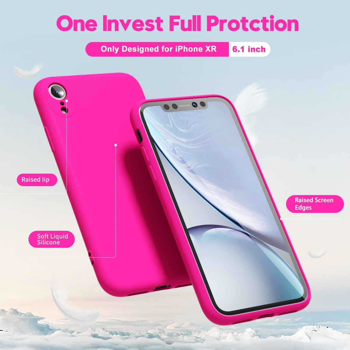 oakxco for iPhone 17 Pro Max Phone Case Liquid Silicone, Cute Thin Slim Grip Soft Rubber Gel for Women Men, Smooth Matte TPU Plain Solid Color Girly Simple Case with Camera Cover, Light Pink — view 223