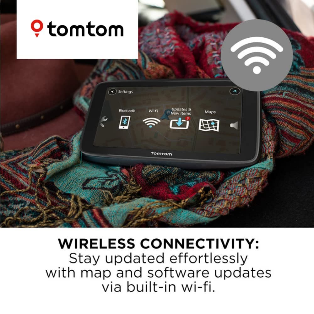 TomTom Car Sat Nav GO Classic, 5 Inch, with Traffic Congestion and Speed Cam Alert trial thanks to TomTom Traffic, EU Maps, Updates via WiFi, Integrated Reversible Mount — view 3