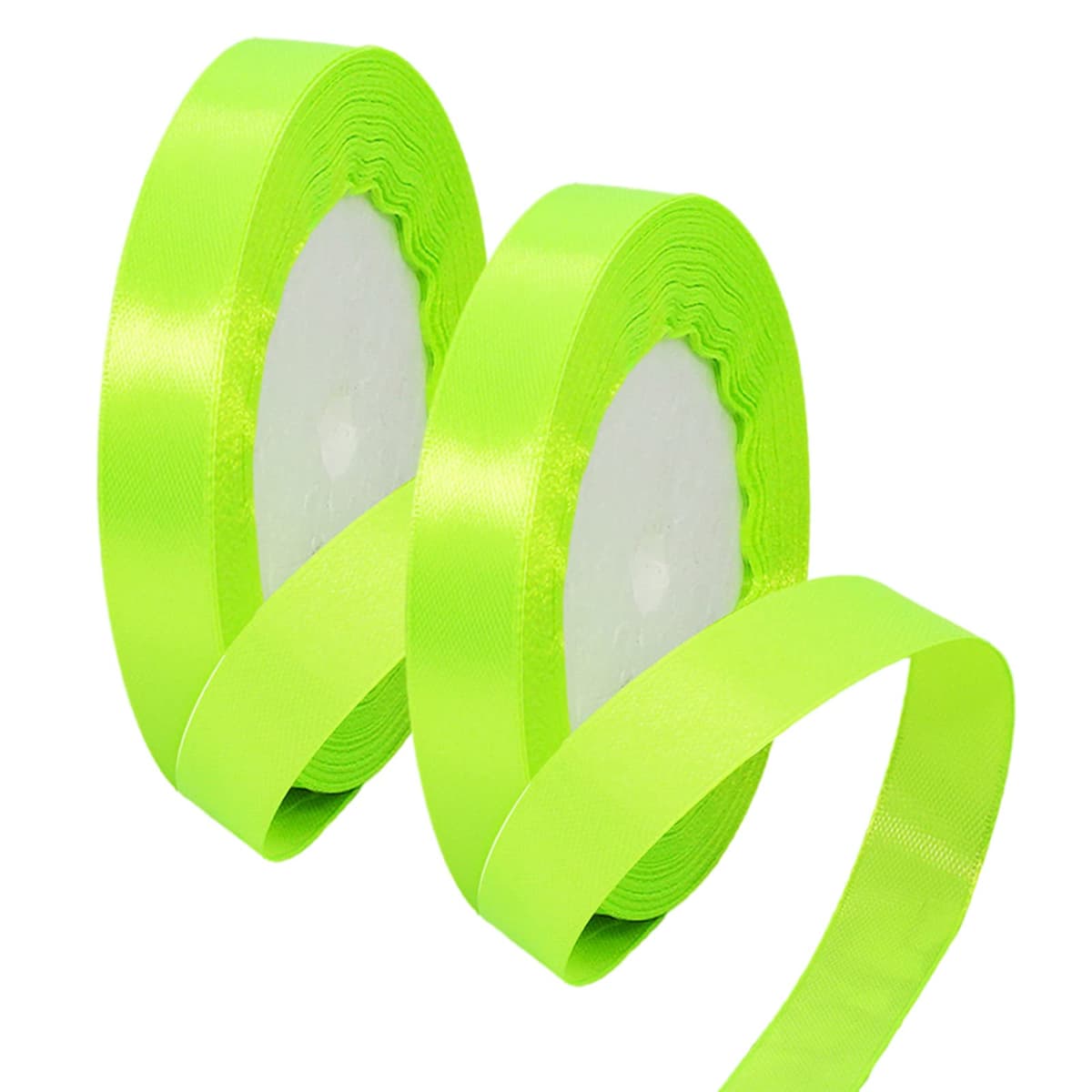 40mm Wide White Ribbon Thick Wedding Car Ribbon 22m, 1.5 inch Thick White Satin Ribbon for Gift Wrapping Wedding Car Christmas Birthday Cake Hair Bow Florist Bouquet Crafts Decorations — view 171