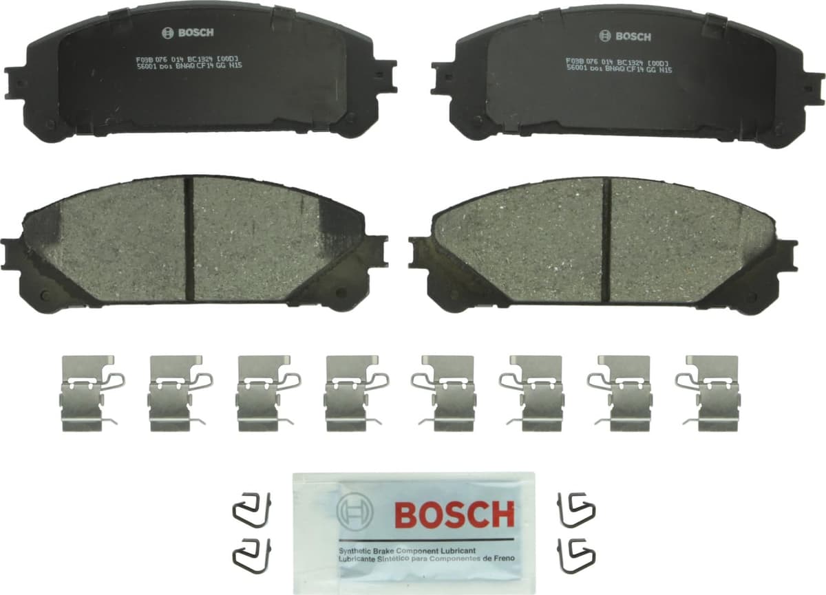 Bosch BC914 QuietCast Premium Ceramic Disc Brake Pad Set For: Acura ILX; Honda Accord, Civic, CR-V, Element, Fit, Front — view 320