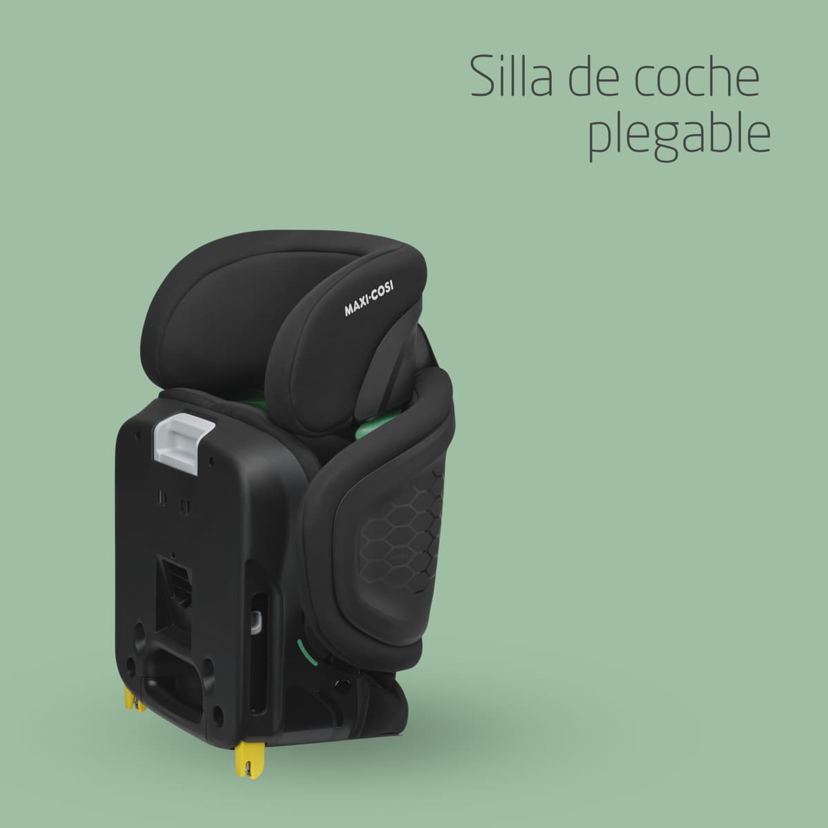 Maxi-Cosi Tanza i-Size, Silla Coche Plegable, Silla de Coche ISOFIX, 3,5-12 a, 100-150cm, Portátil, 10 Posiciones Reposacabezas, Protección Impactos Laterales G-CELL, Asiento Acolchado, Full Black — view 3