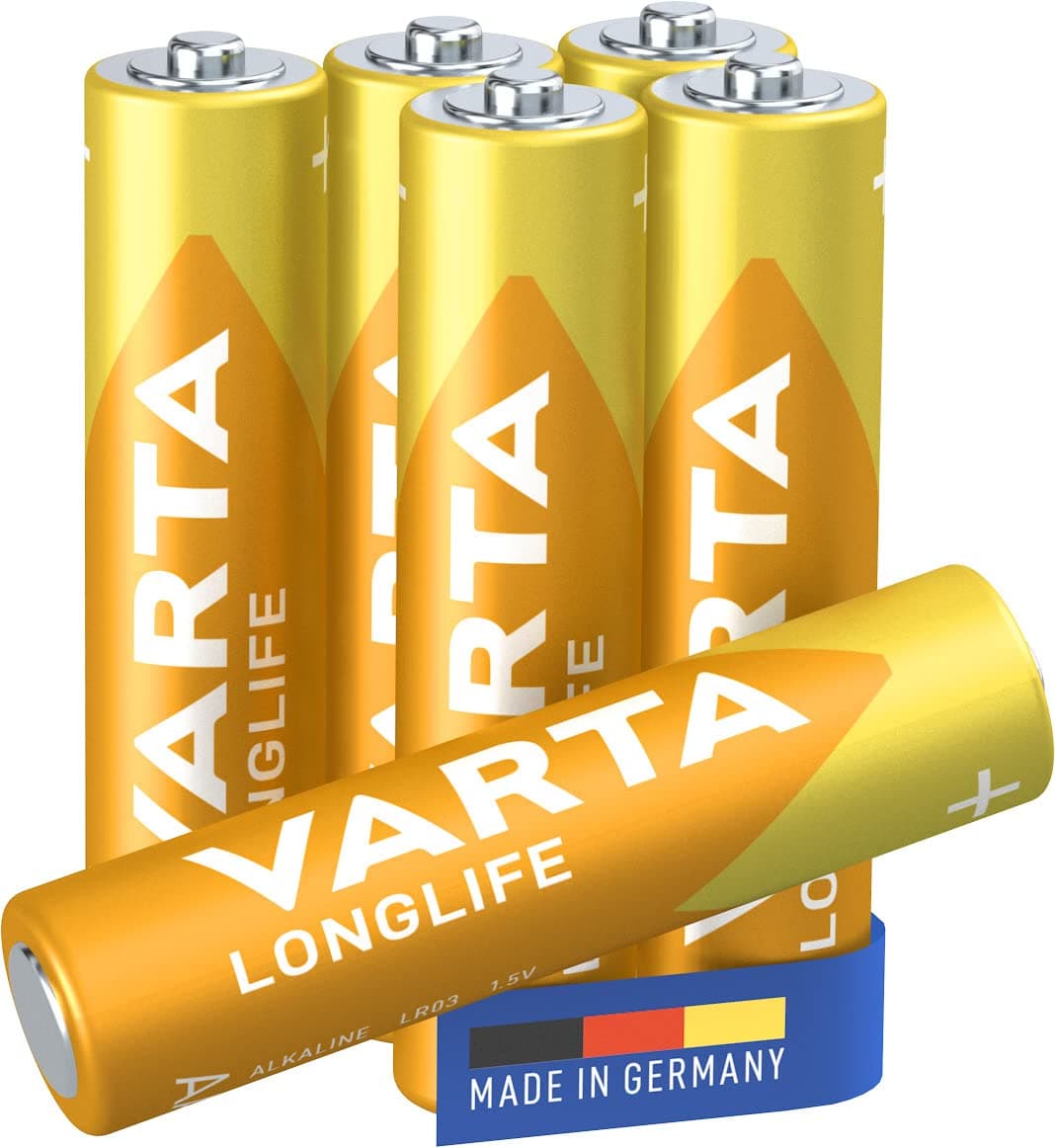 Varta Pila Longlife Power AAA Micro LR03 (paquete de 10 unidades), pila alcalina - «Made in Germany» - Adecuado para juguetes, linternas, mandos y otros aparatos que funcionan con pilas — view 22
