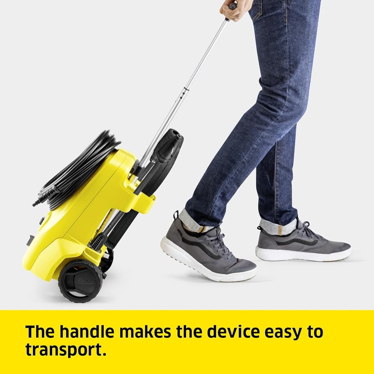 Kärcher K 3 Classic Home pressure washer, pressure: max. 120 bar, flow rate: 380 l/h, area: 25 m²/h, water filter, weight: 4.2 kg, high-pressure hose and gun, dirt blaster, spray lance, Home Kit — view 6