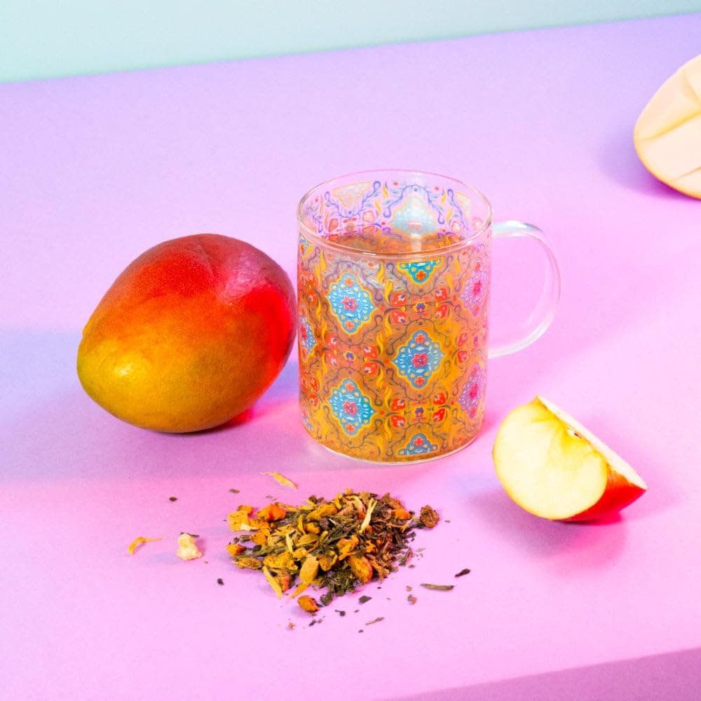 TEA SHOP - Magic Mango Green Tea 500g - 250 Cups - Bulk Format - Green Tea - Leaves - With Mango and Moringa - Antioxidant - Cold Tea - Perfect for Summer — view 2