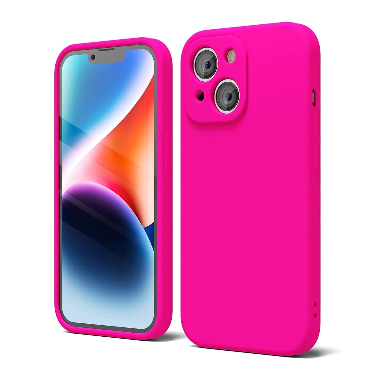 oakxco for iPhone 17 Pro Max Phone Case Liquid Silicone, Cute Thin Slim Grip Soft Rubber Gel for Women Men, Smooth Matte TPU Plain Solid Color Girly Simple Case with Camera Cover, Light Pink — view 1274