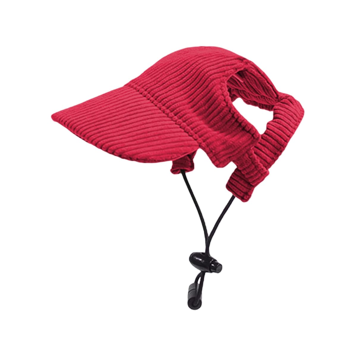 Dog Baseball Cap, Dog Cat Summer Beach Visor Hat with Ear Holes, Adjustable Puppy Sunbonnet Headdress (Pink, Medium) — view 8