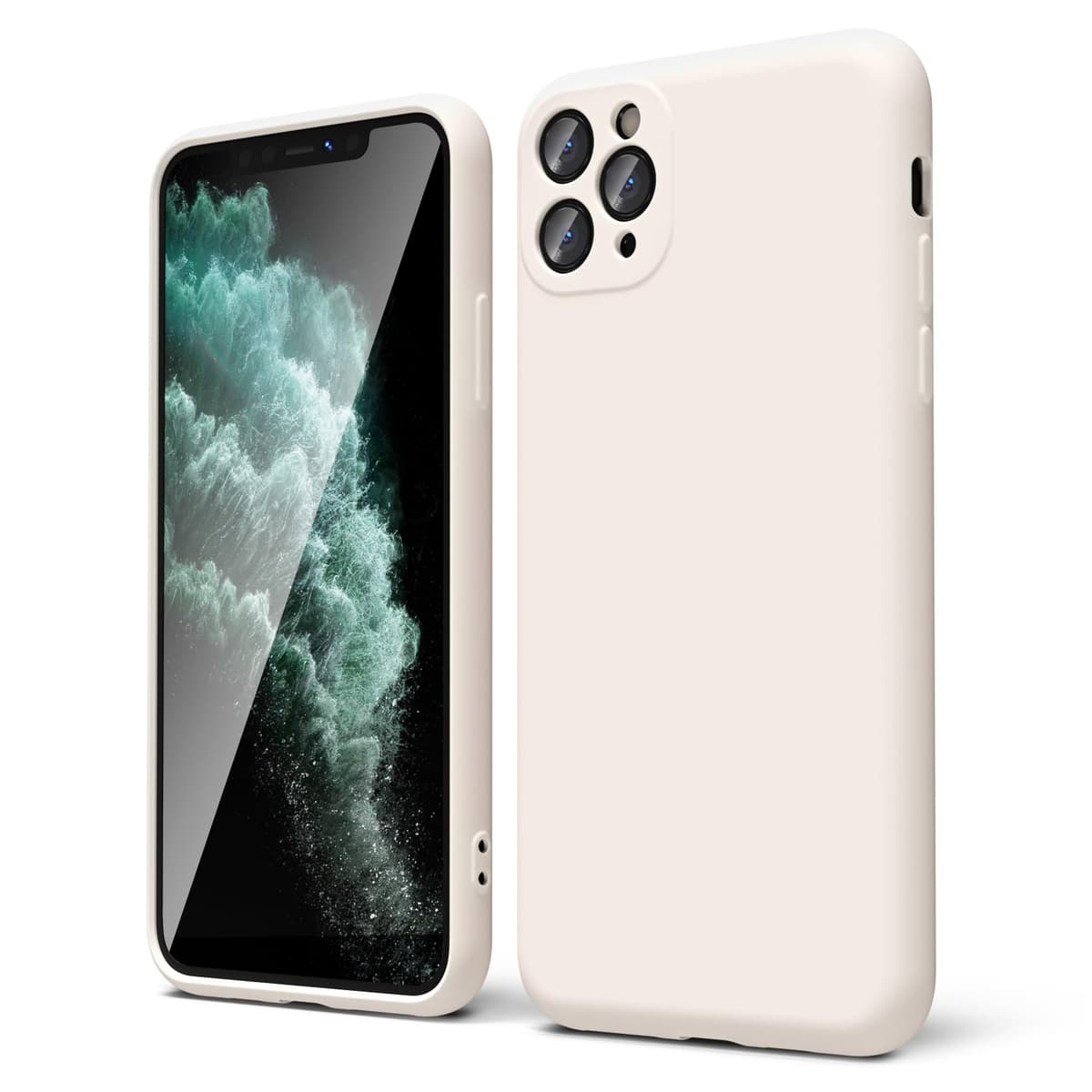 oakxco for iPhone 17 Pro Max Phone Case Liquid Silicone, Cute Thin Slim Grip Soft Rubber Gel for Women Men, Smooth Matte TPU Plain Solid Color Girly Simple Case with Camera Cover, Light Pink — view 1271