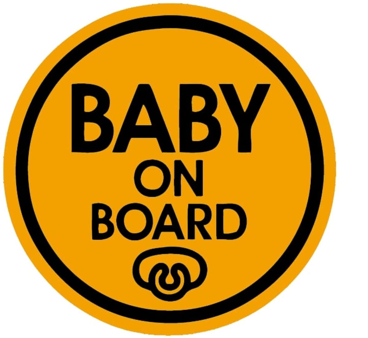 TOTOMO # ALI-020 Etiqueta adhesiva de bebé a bordo Signo de aviso de seguridad para autoventa - Seeling Baby Boy — view 7