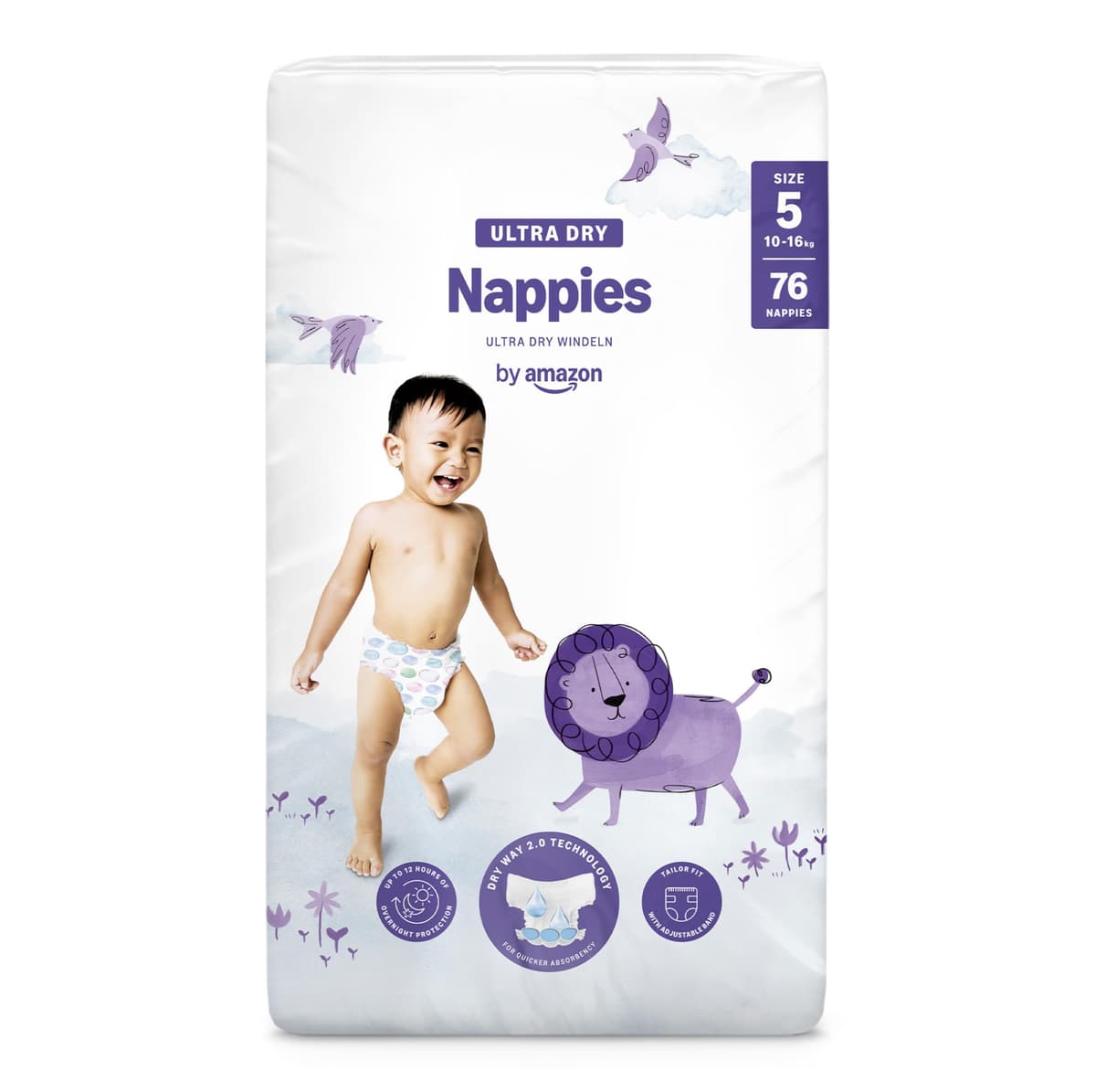 By Amazon - 70 Ultra Dry Nappies - Size 6 (15+ kg) (Previously a Mama Bear Brand, Same Product) — view 13