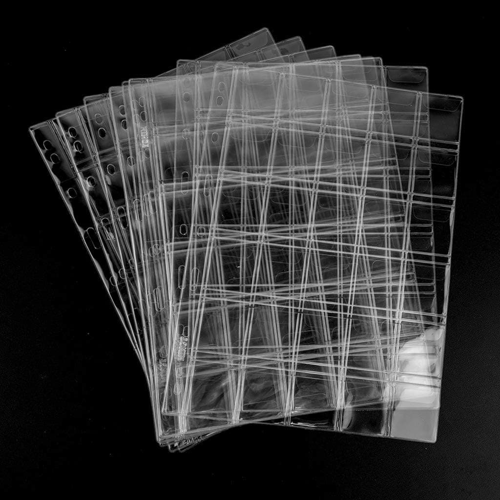 Uncle Paul Protectores de Monedas, 30 Bolsillos - 5 Hojas, Hojas insertadas de Almacenamiento de Monedas de 9 Agujeros estándar CS03530 — view 3
