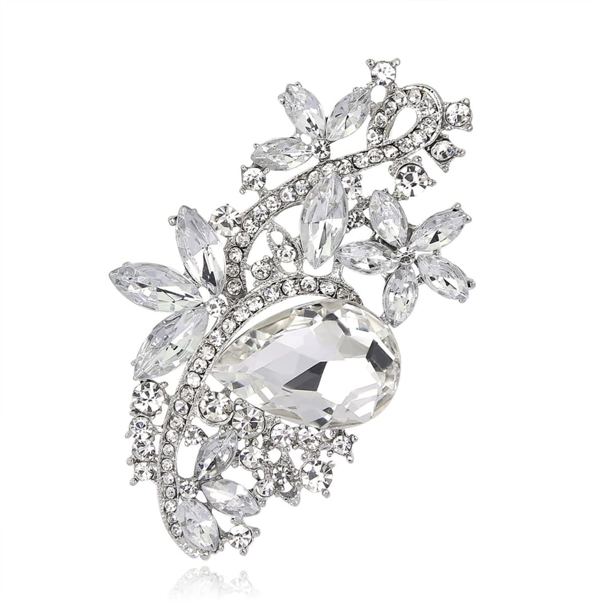 FAIRYGATE Anti Exposure Fixed Brooches Women Unisex Vintage Rhinestone Office Party Brooch Pins Lapel Pin Dress Suit Accessories Boutonniere — view 44
