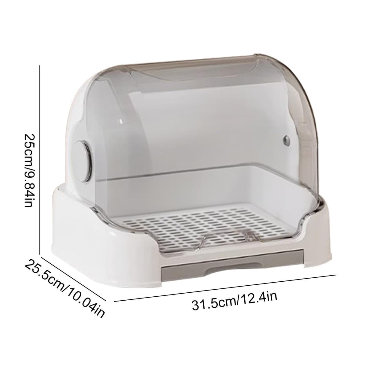 Dustproof Bottle Storage, Tod-dler Bottles Storage Box, Ba-by Bottle Drying Rack With Cover, Removable Holder Nursery Container, For Pacifier Dish Cup Tod-dler Cutlery — view 7