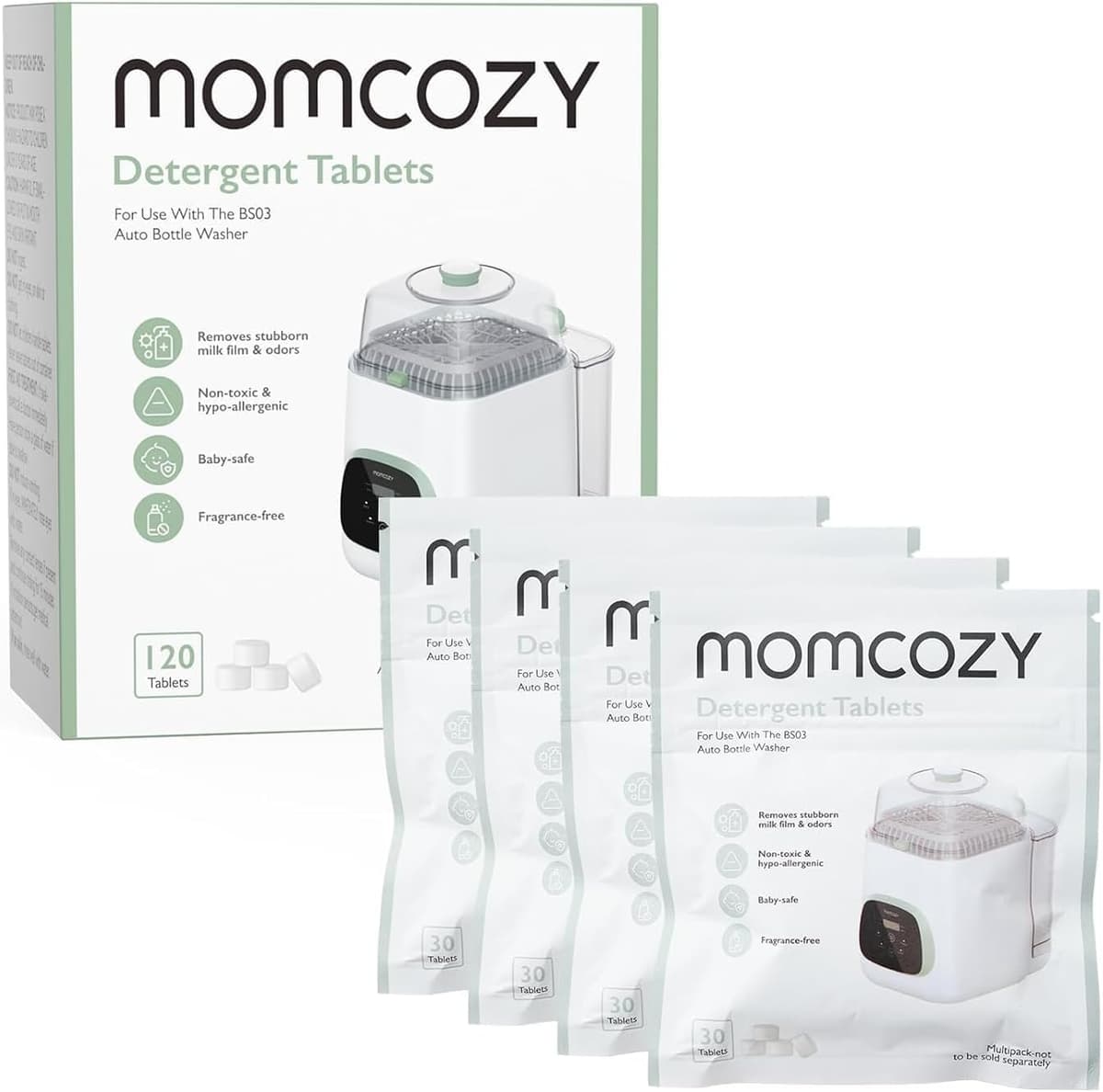 Momcozy KleanPal Pro Baby Bottle Washer, Steriliser & Dryer - All-in-One Cleaning Machine for Bottles, Breast Pump Parts & Baby Essentials - Time-Saving & Effortless Care — view 9