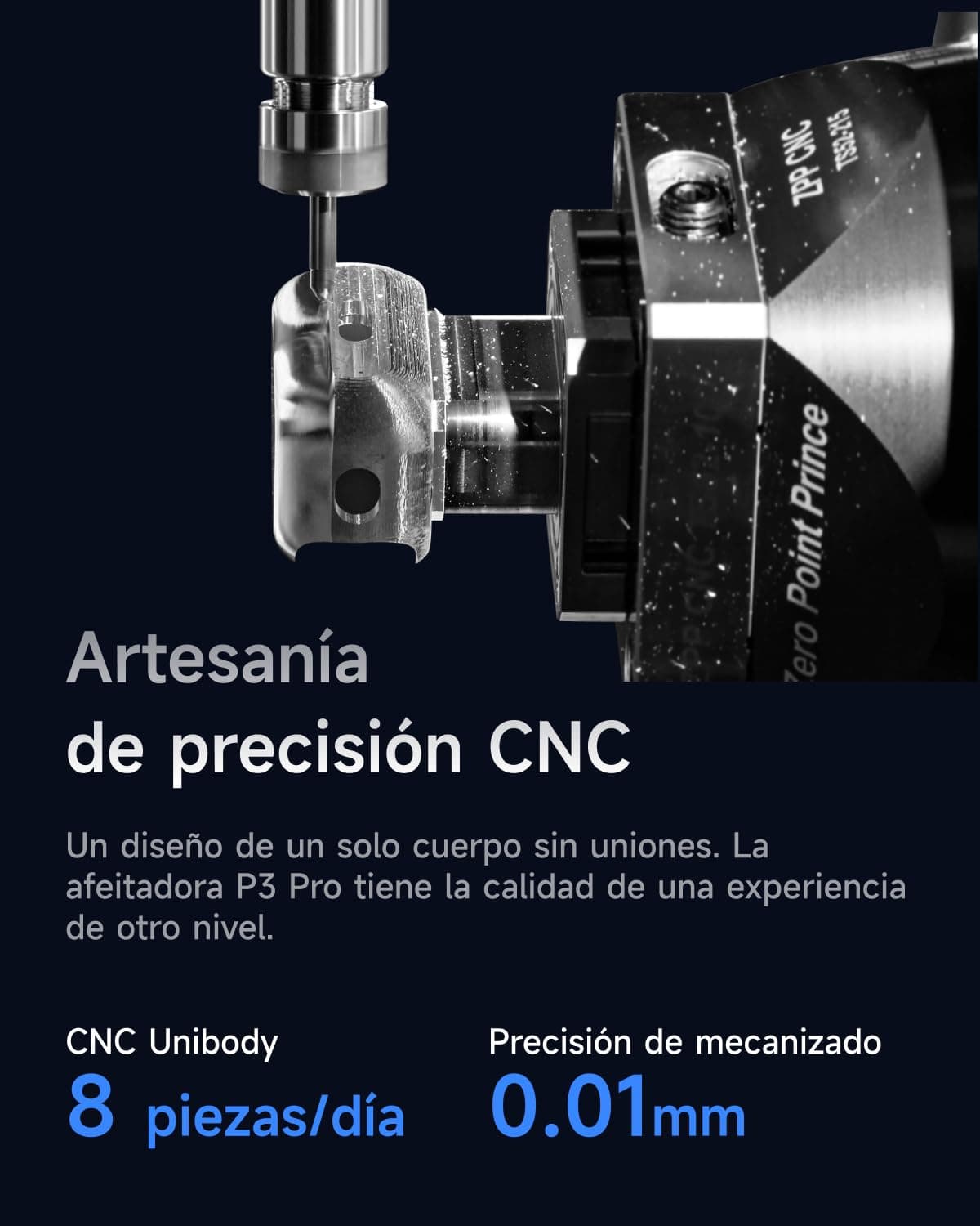 Laifen P3 Pro Afeitadora Eléctrica, Motor Lineal 12000 CPM, 100 Min y Carga Rápida, Set Regalo con Caja, Estuche de Viaje, Bolsa de Regalo y Base Antideslizante, Uso en Húmedo y Seco (Azul Real) — view 5
