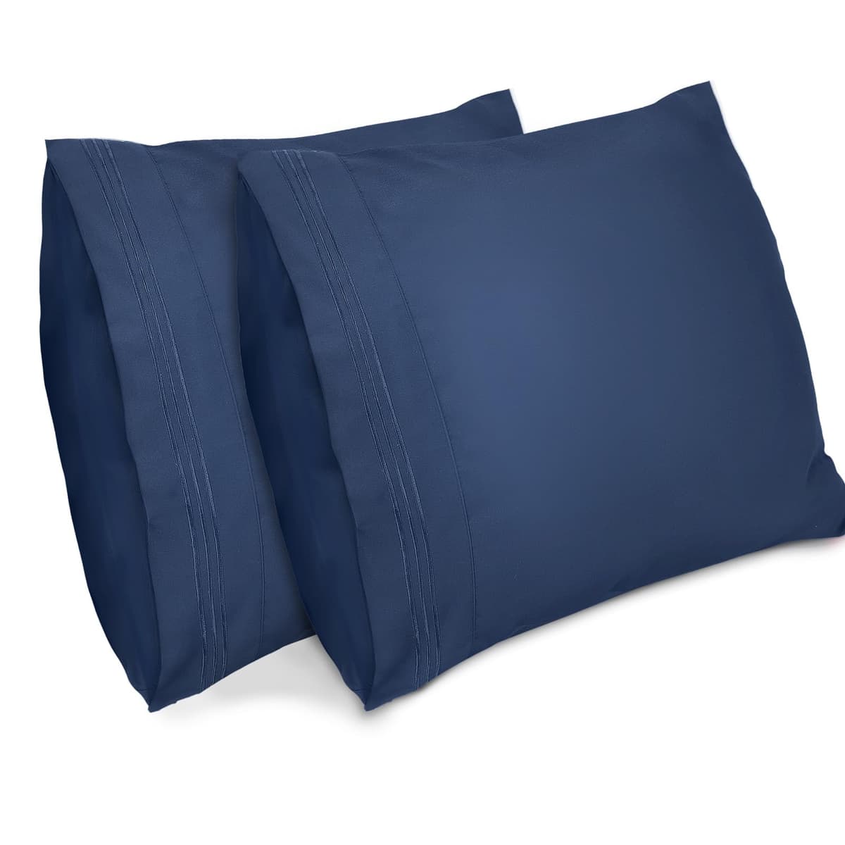 Lirex 2-Pack Fundas de Almohada 1800 hilos, Fundas de Almohada de Microfibra Suave Cepillada, Transpirables sin Arrugas y Lavables a Máquina (50x70 cm, Blanco) — view 31